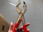 Red Handle Premium Lock Face Removal Pliers, Automotive Lock Cover Disassembly Tool for Car Lock Repair & Maintenance