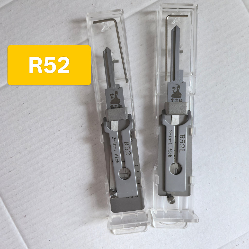 🔥 Lishi R52 2-in-1 Decoder & Lock Pick Tool 🔧 Professional Locksmith Tool for Mitsubishi Vehicles