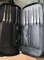 🔧24-Piece Lock Pick Set Professional Locksmith Tools Kit with Leather Storage Case
