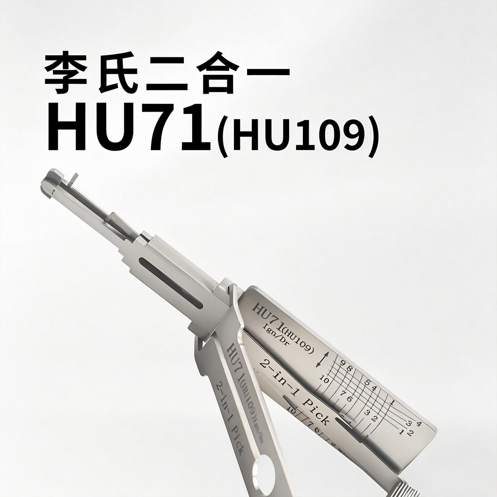 🔥 Lishi HU71 Ignition Door 2-in-1 Lock Pick & Decoder Set 🔧 Professional Unlocking Tool for Land Rover