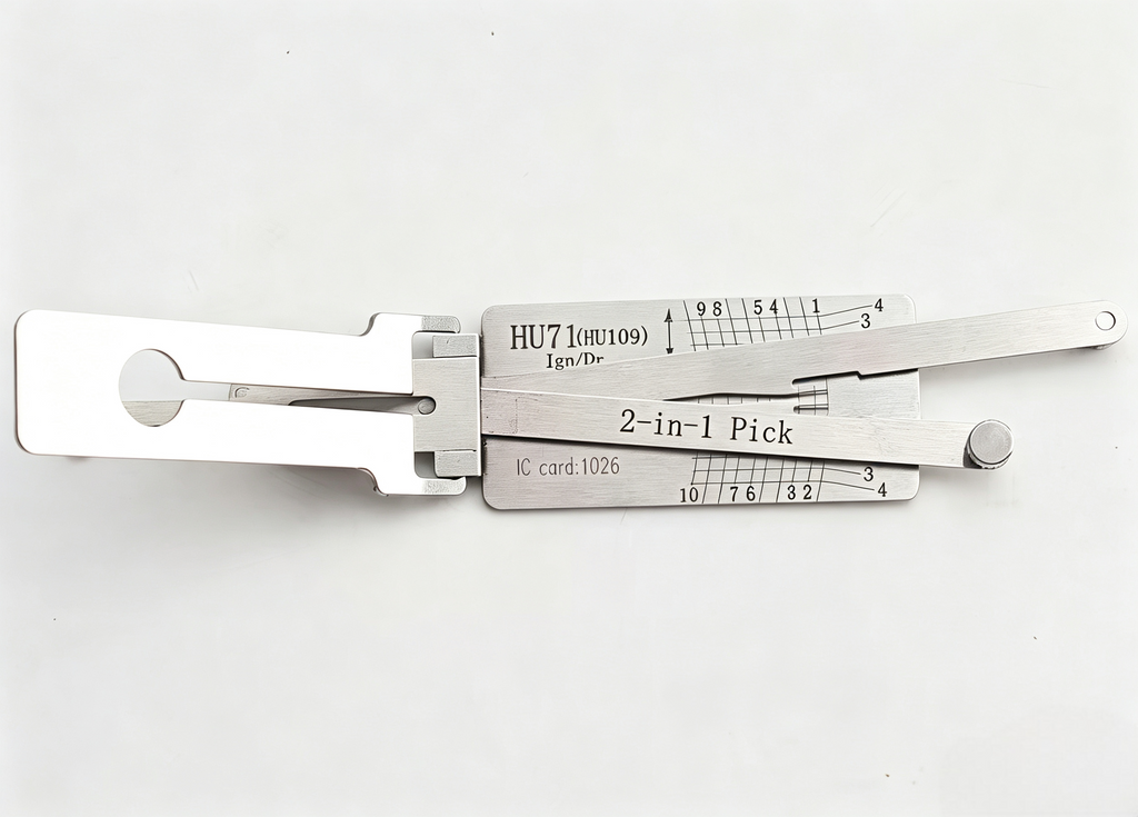 🔥 Lishi HU71 Ignition Door 2-in-1 Lock Pick & Decoder Set 🔧 Professional Unlocking Tool for Land Rover