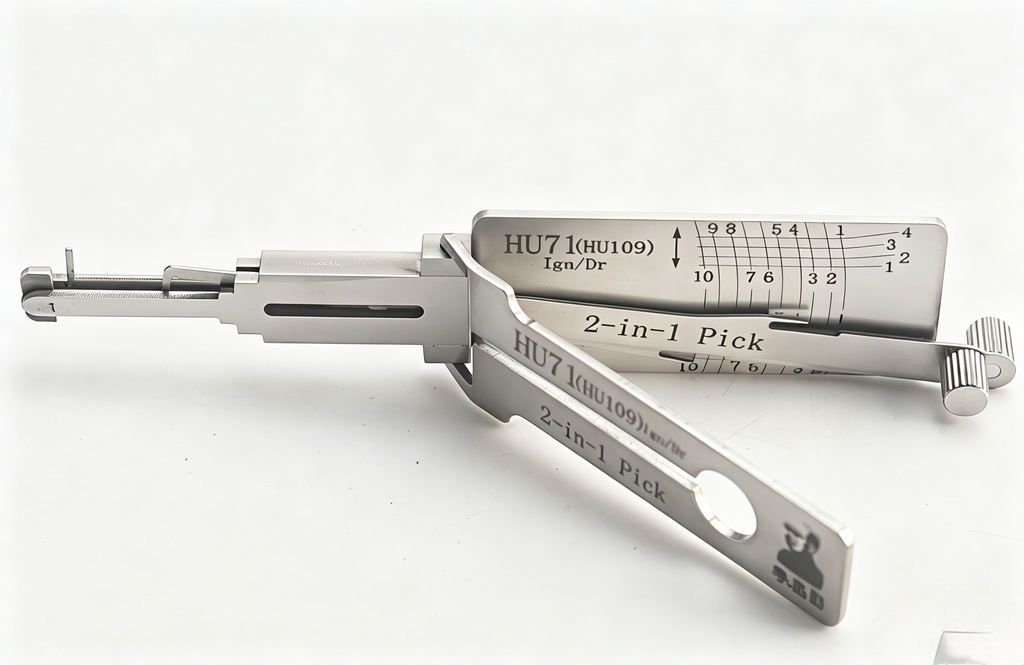 🔥 Lishi HU71 Ignition Door 2-in-1 Lock Pick & Decoder Set 🔧 Professional Unlocking Tool for Land Rover
