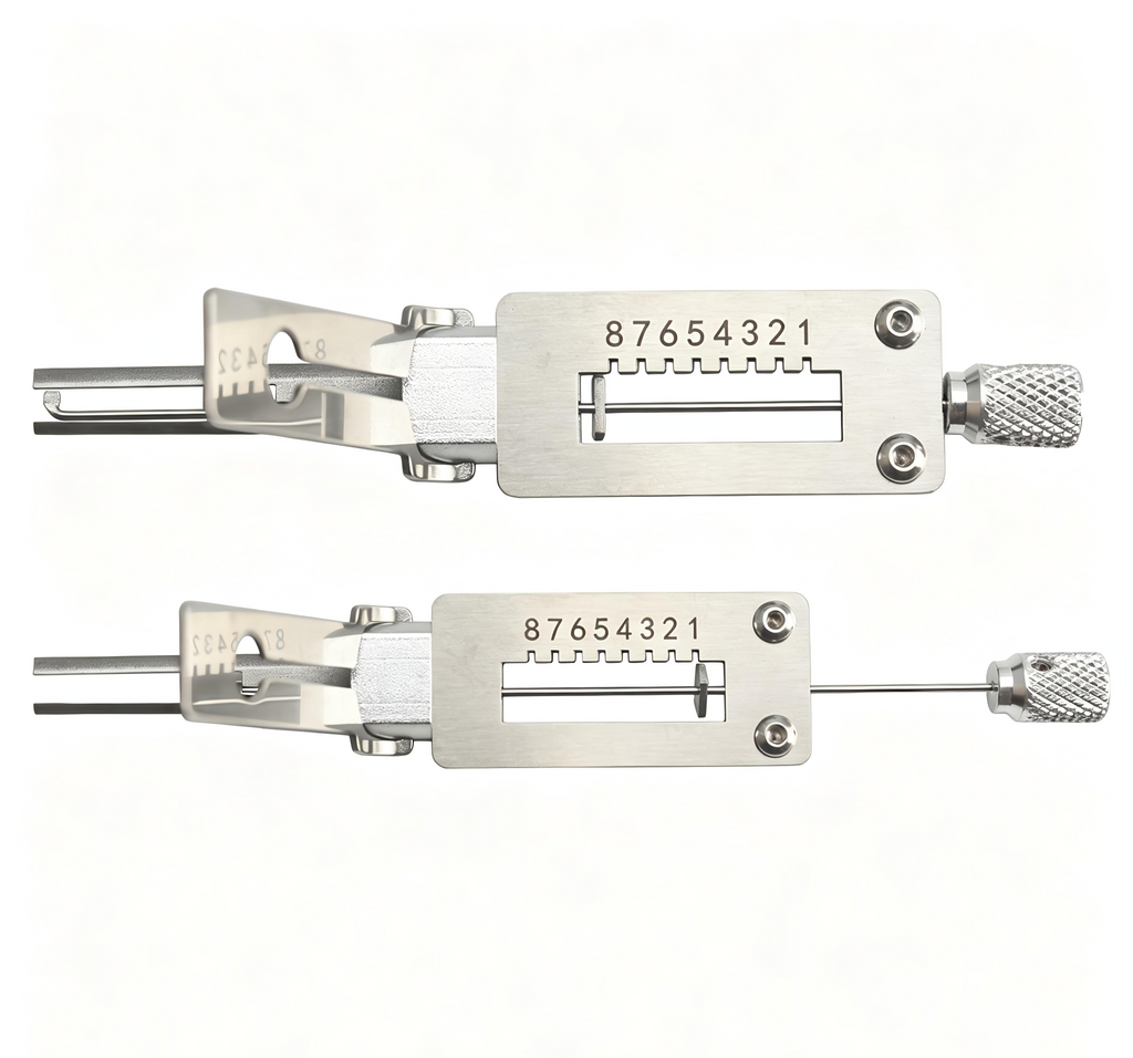 Lishi SS004 2-in-1 Door Lock Pick Decoder, Buyang Single Row Semi-Circular Residential Lock Tool