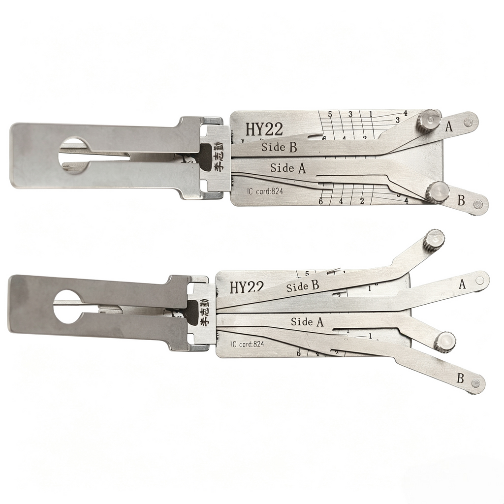🔧 Lishi HY22 2-in-1 Pick Decoder Professional Locksmith Tool Auto