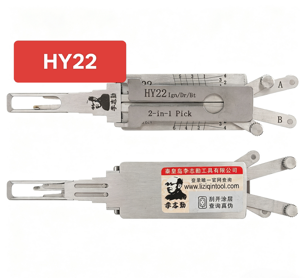 🔧 Lishi HY22 2-in-1 Pick Decoder Professional Locksmith Tool Auto
