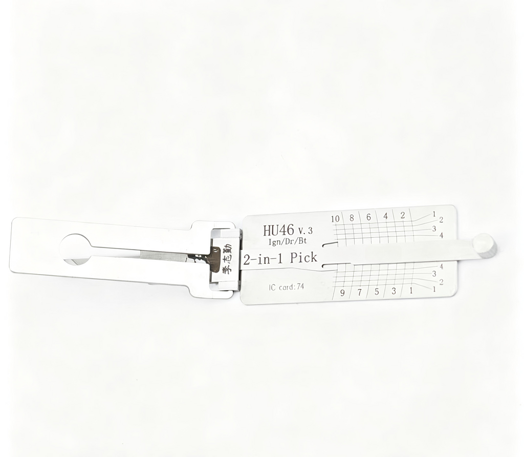 🔧 Lishi HU46 2-in-1 Auto Pick Decoder Professional Locksmith Tool