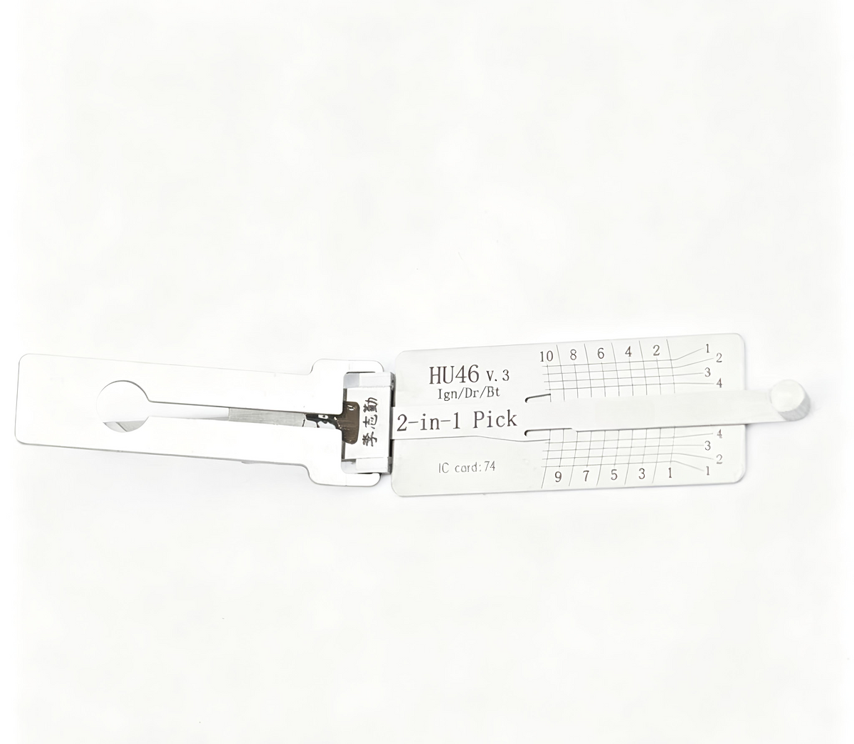 🔧 Lishi HU46 2-in-1 Auto Pick Decoder Professional Locksmith Tool