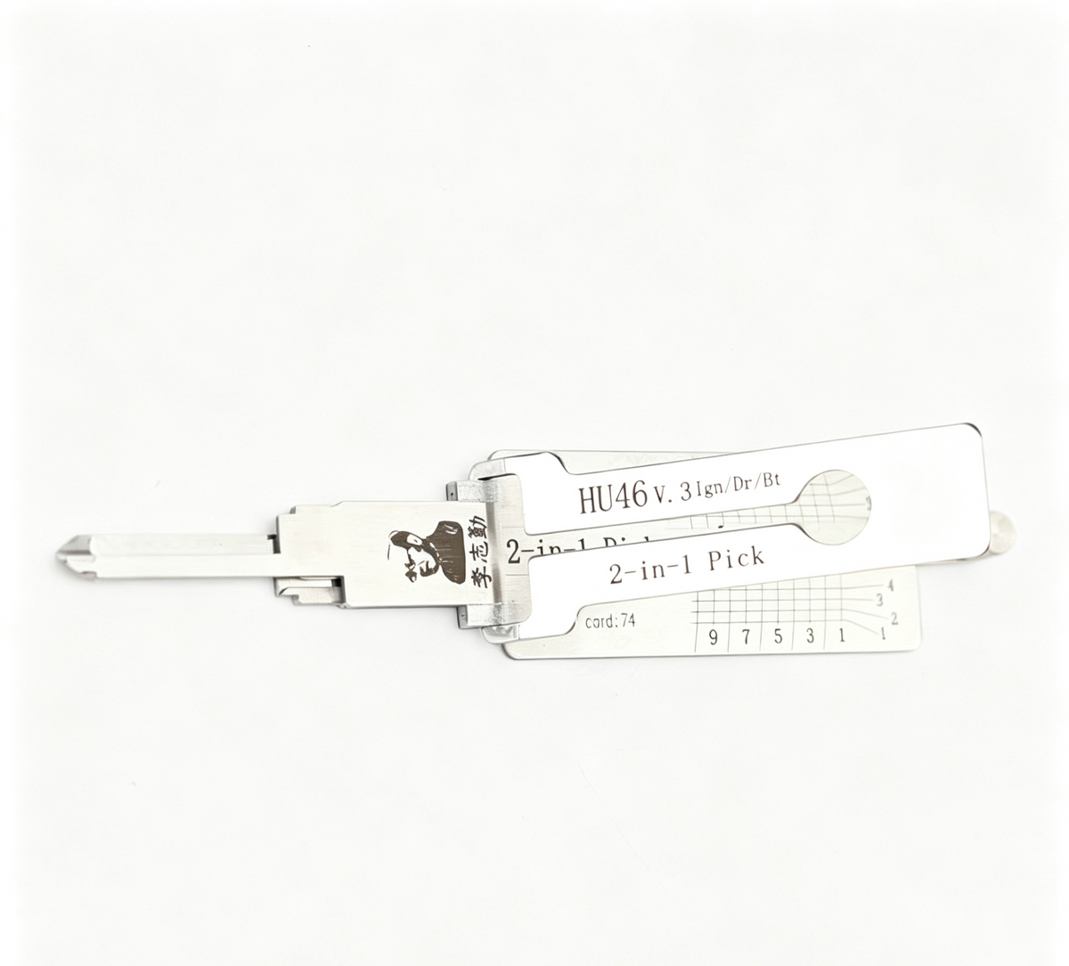 🔧 Lishi HU46 2-in-1 Auto Pick Decoder Professional Locksmith Tool