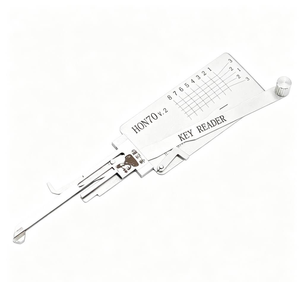 🔧 Lishi HON70 V2 2-in-1 Motorcycle Lock Key Reader Decoder Tool for Honda Motorcycle Locks