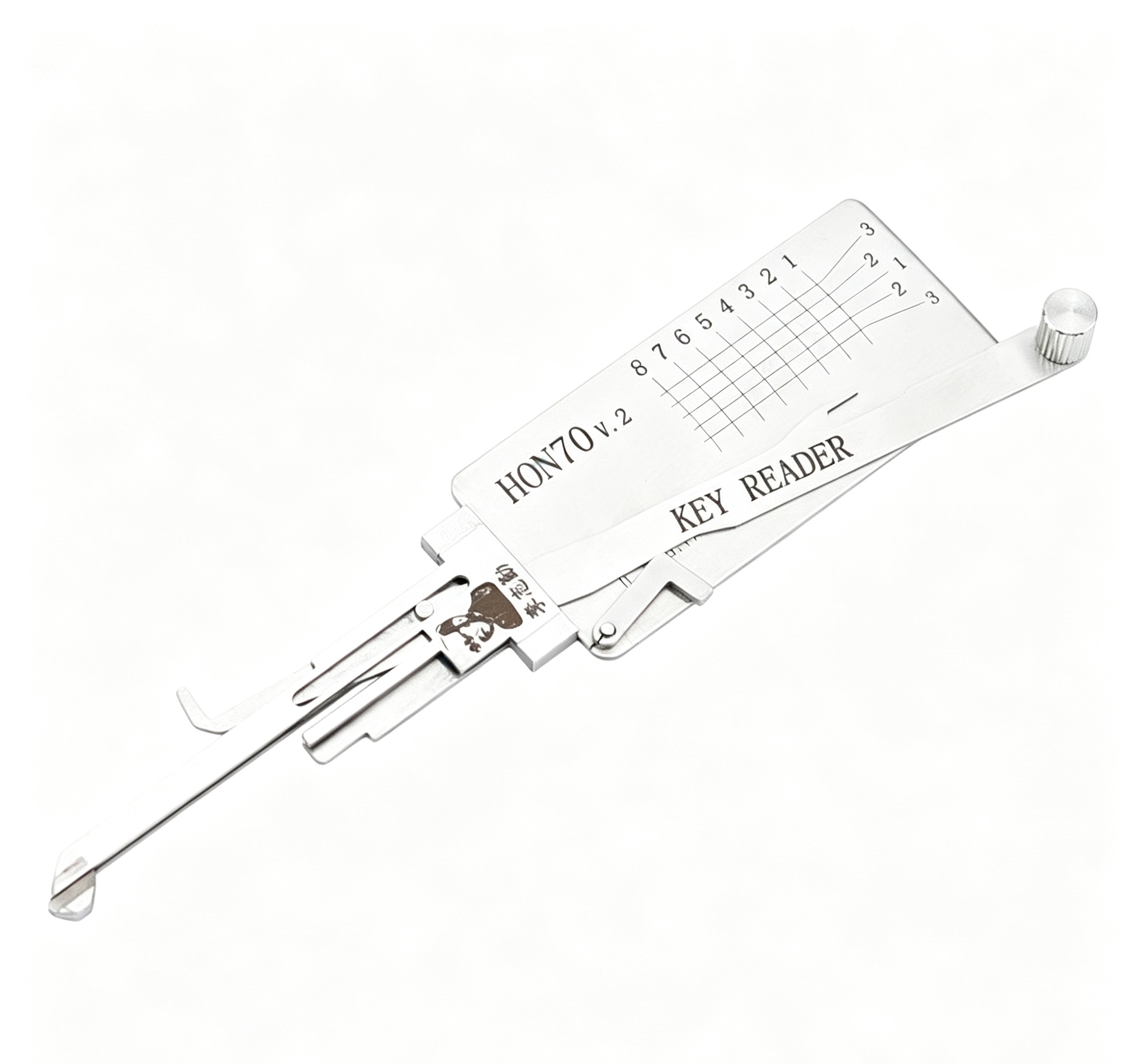 🔧 Lishi HON70 V2 2-in-1 Motorcycle Lock Key Reader Decoder Tool for Honda Motorcycle Locks