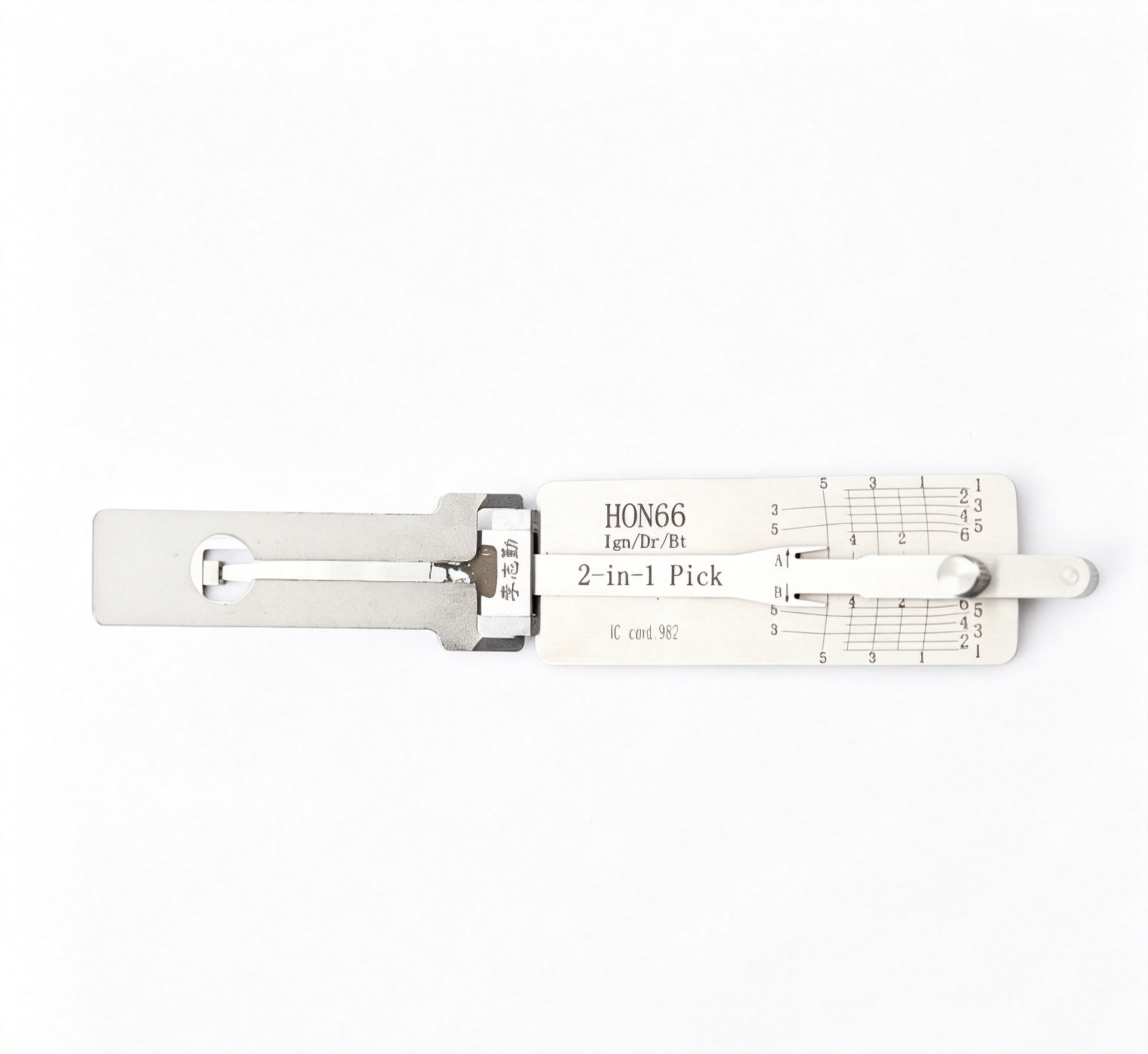 Lishi HON66 2-in-1 Car Lock Key Reader Decoder Tool for Honda & Acura Vehicle Locks