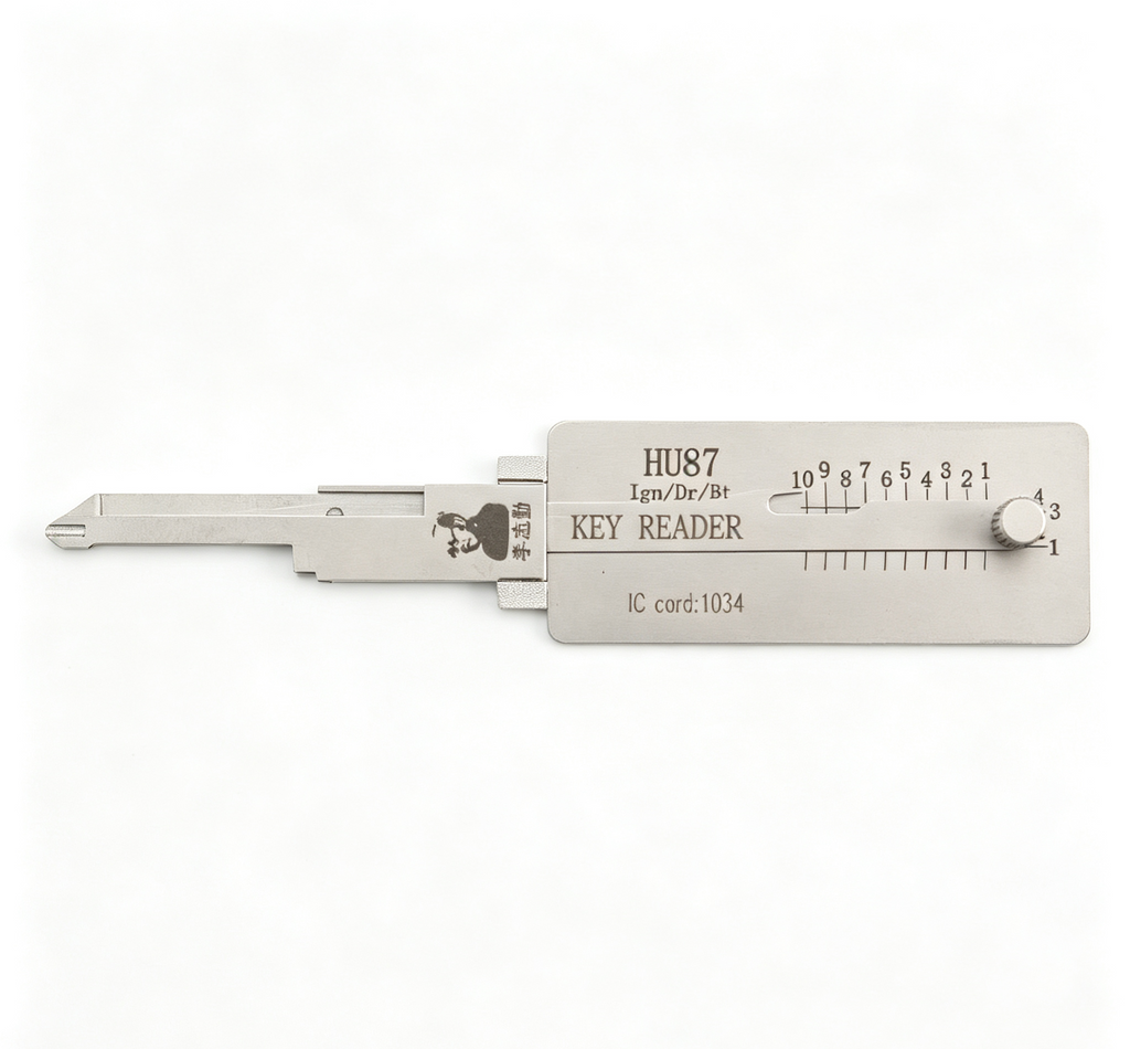 Lishi HU87 2-in-1 Key Reader Tool, Professional Locksmith Decoding Tool for Suzuki Vehicles