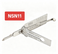 🔧 Lishi NSN11 2-in-1 Pick Tool, Professional Locksmith Decoding Tool for Nissan & Subaru Vehicles