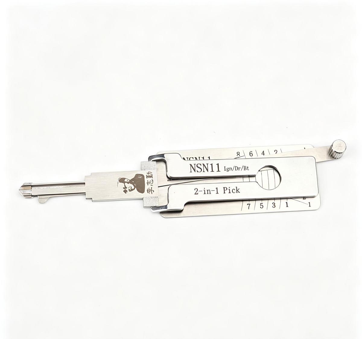 🔧 Lishi NSN11 2-in-1 Pick Tool, Professional Locksmith Decoding Tool for Nissan & Subaru Vehicles