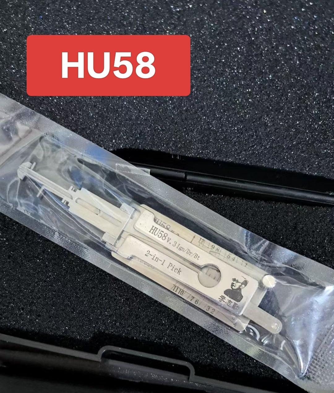 🔧 Lishi HU58 2-in-1 Pick Tool, Professional Locksmith Decoding Tool for Classic BMW E-Series Vehicles