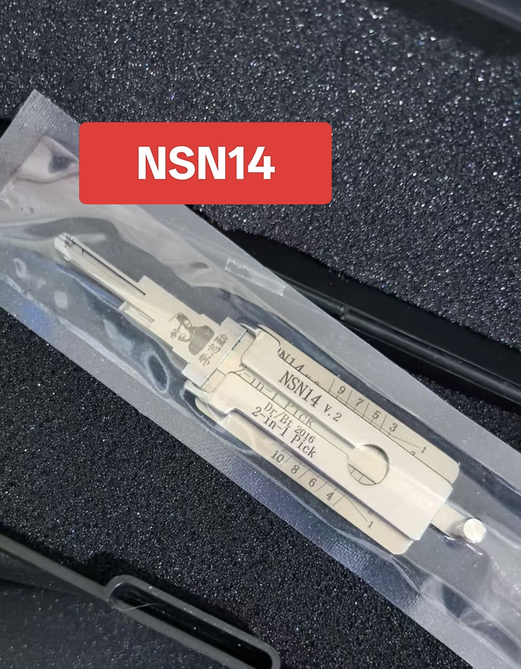 🔧Lishi NSN14 2-in-1 Pick Tool, Professional Locksmith Decoding Tool for Old Nissan & Infiniti Vehicles
