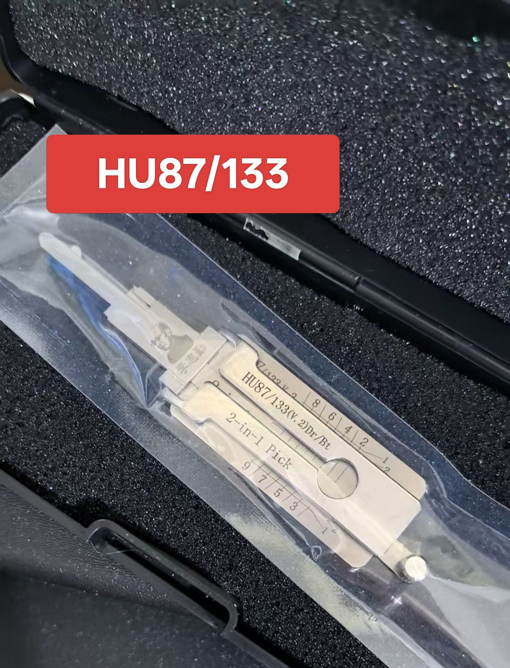 🔧 Lishi HU87/HU133 2-in-1 Pick Tool, Professional Locksmith Decoding Tool for Suzuki Vehicles