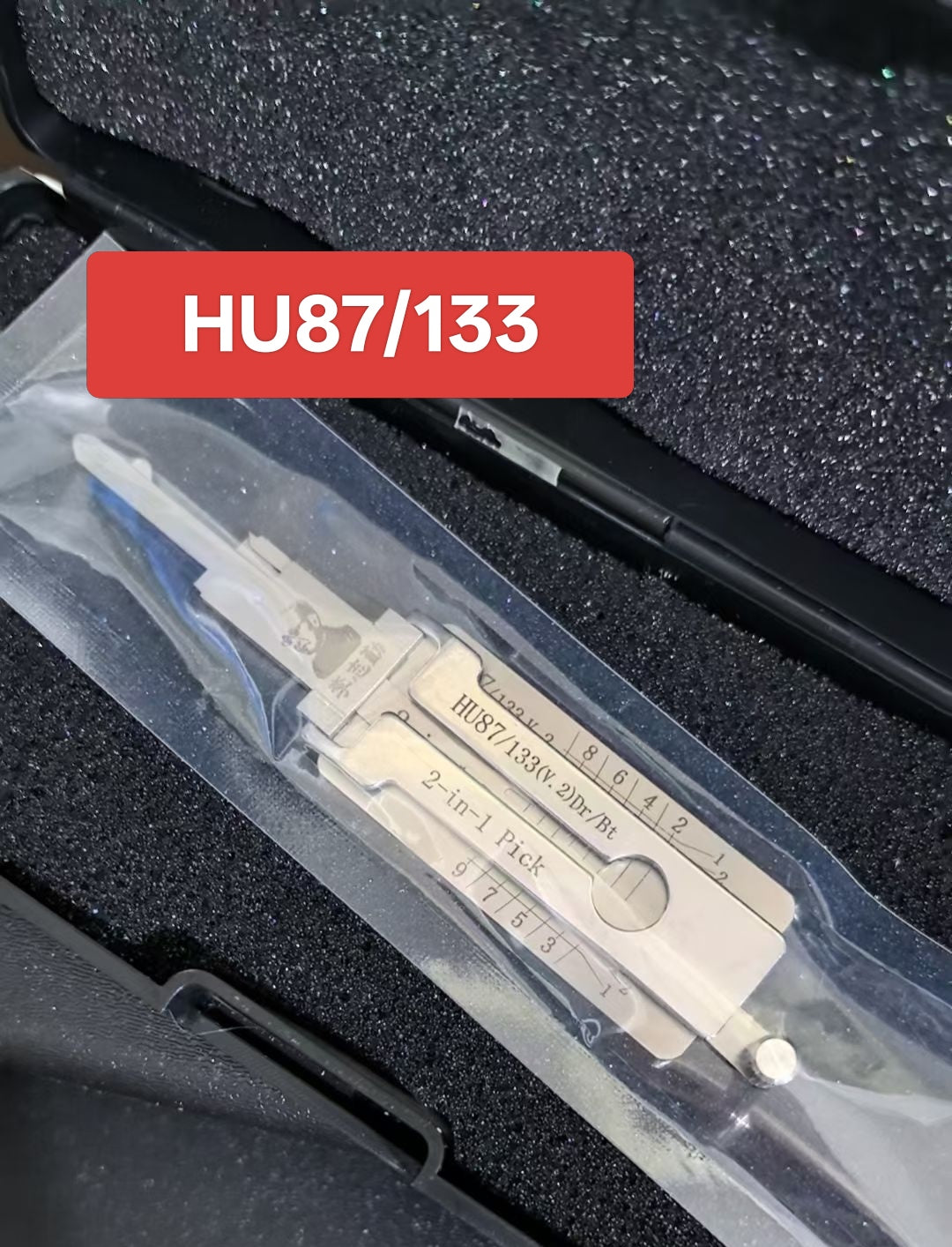🔧 Lishi HU87/HU133 2-in-1 Pick Tool, Professional Locksmith Decoding Tool for Suzuki Vehicles