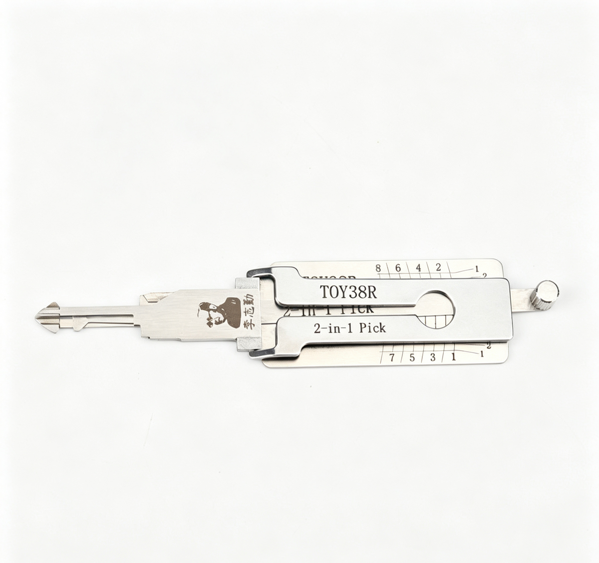 🔧 Lishi TOY38R 2-in-1 Pick Tool, Professional Locksmith Decoding Tool for Toyota Vehicles