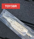 🔧 Lishi TOY38R 2-in-1 Pick Tool, Professional Locksmith Decoding Tool for Toyota Vehicles