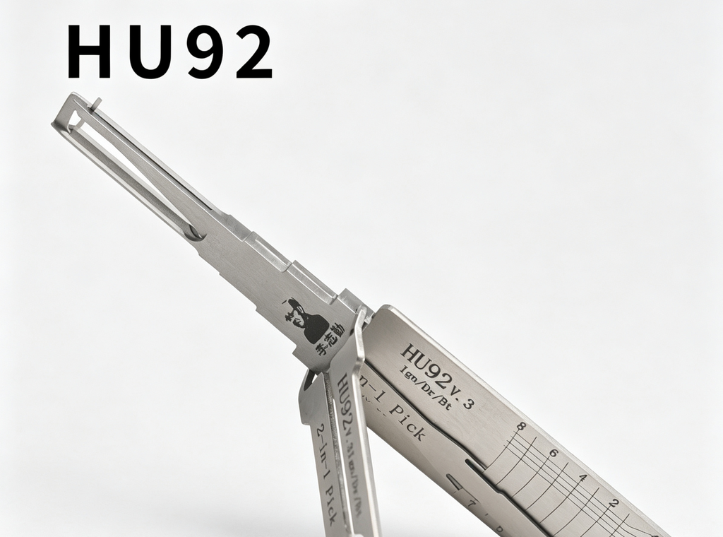 Lishi HU92 V.3 2-in-1 Pick Tool, Professional Locksmith Decoding Tool for Volkswagen Vehicles