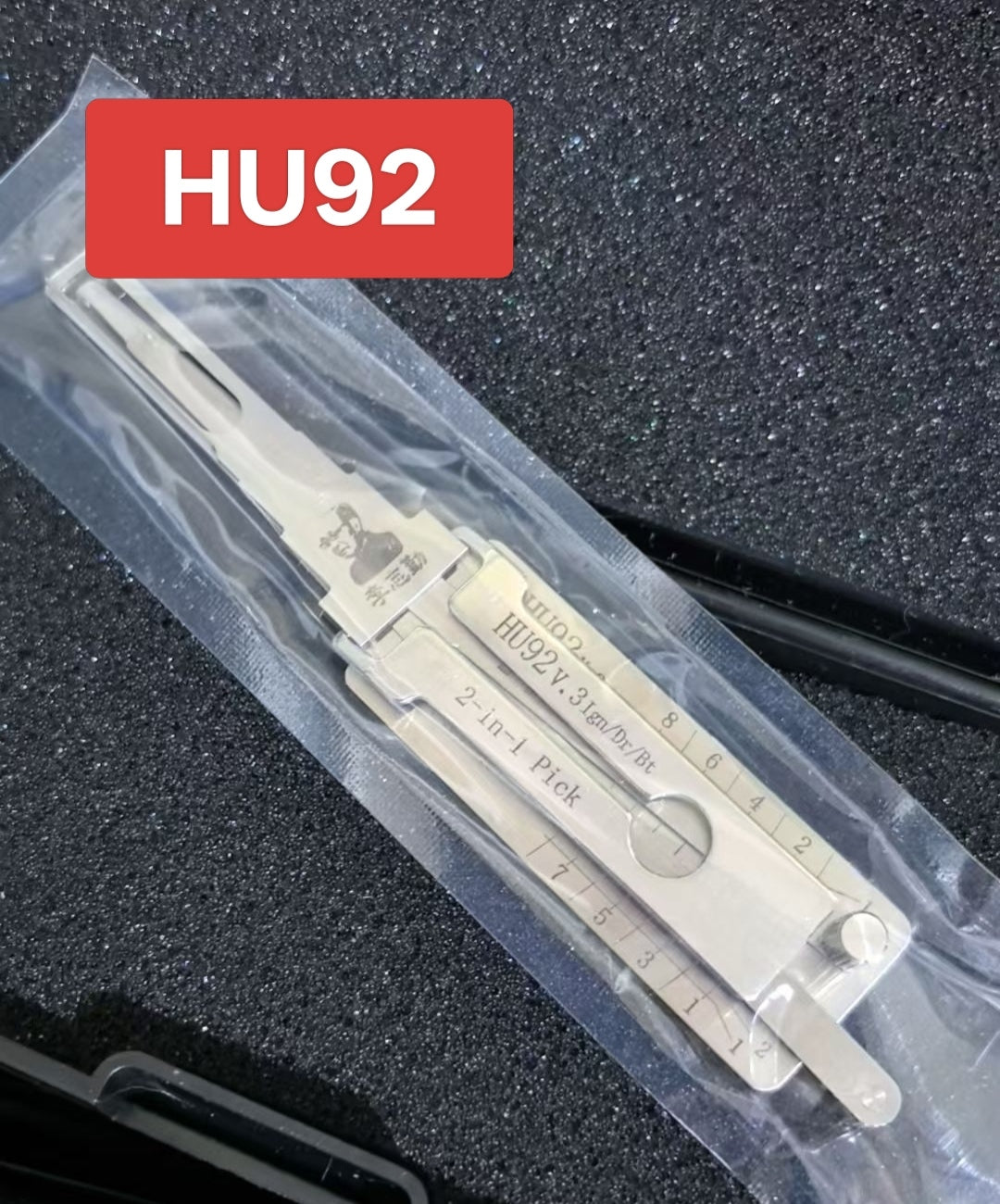 Lishi HU92 V.3 2-in-1 Pick Tool, Professional Locksmith Decoding Tool for Volkswagen Vehicles