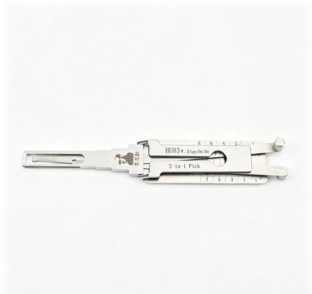 🔧Lishi HU83 V.3 2-in-1 Pick Tool, Professional Locksmith Decoding Tool for Peugeot & Citroen Vehicles