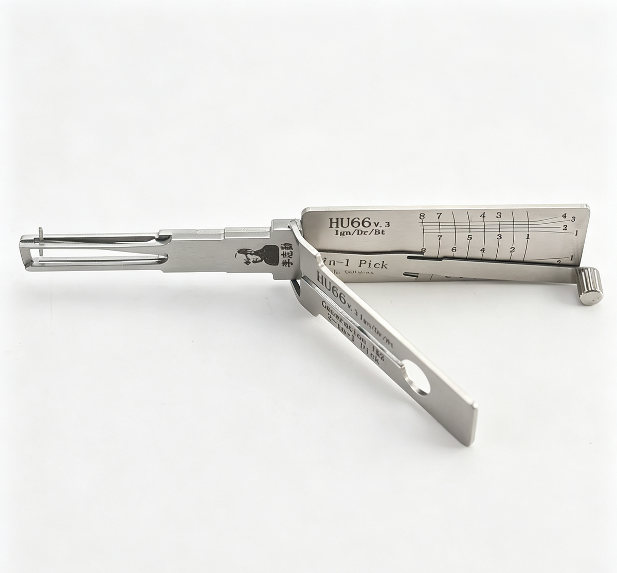 🔧Lishi HU66 V.3 2-in-1 Pick Tool, Professional Locksmith Decoding Tool for Volkswagen, Audi, Skoda & Porsche Vehicles