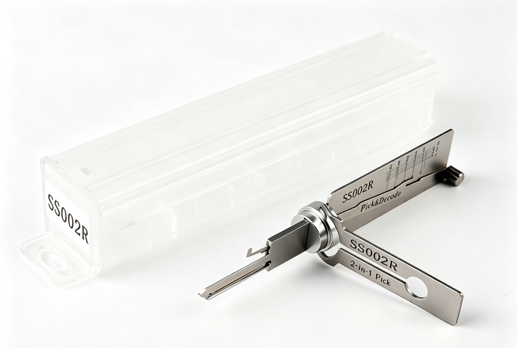 Lishi SS002R 2-in-1 Pick Tool, Professional Door Lock Decoding Tool for Residential & Commercial Door Locks