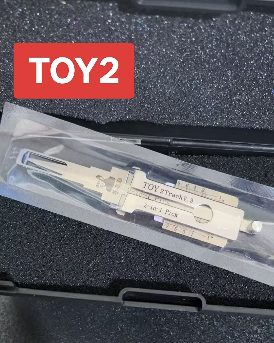 🔧Lishi TOY 2Track V.3 2-in-1 Pick Tool, Professional Car Lock Decoding Tool for Toyota Vehicles