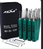 🔐 32 Pieces KLOM Professional Lock Pick Set Complete Locksmith Tools Kit with Storage Case 🧰