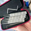 HUK 6‑Piece Lock Pick Set, Professional Cylinder Locksmith Practice Tools Kit