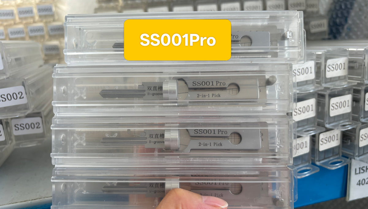 🔥 Lishi SS001 Pro 2‑in‑1 Lock Pick & Decoder Tool 🔧 Professional Non‑Destructive Door Locksmith