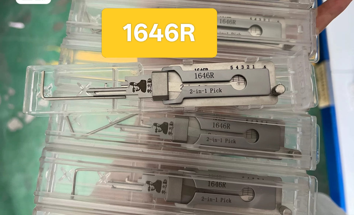 🔥 Lishi 1646R 2‑in‑1 Lock Pick & Decoder Tool 🔧 Professional Non‑Destructive Door Locksmith