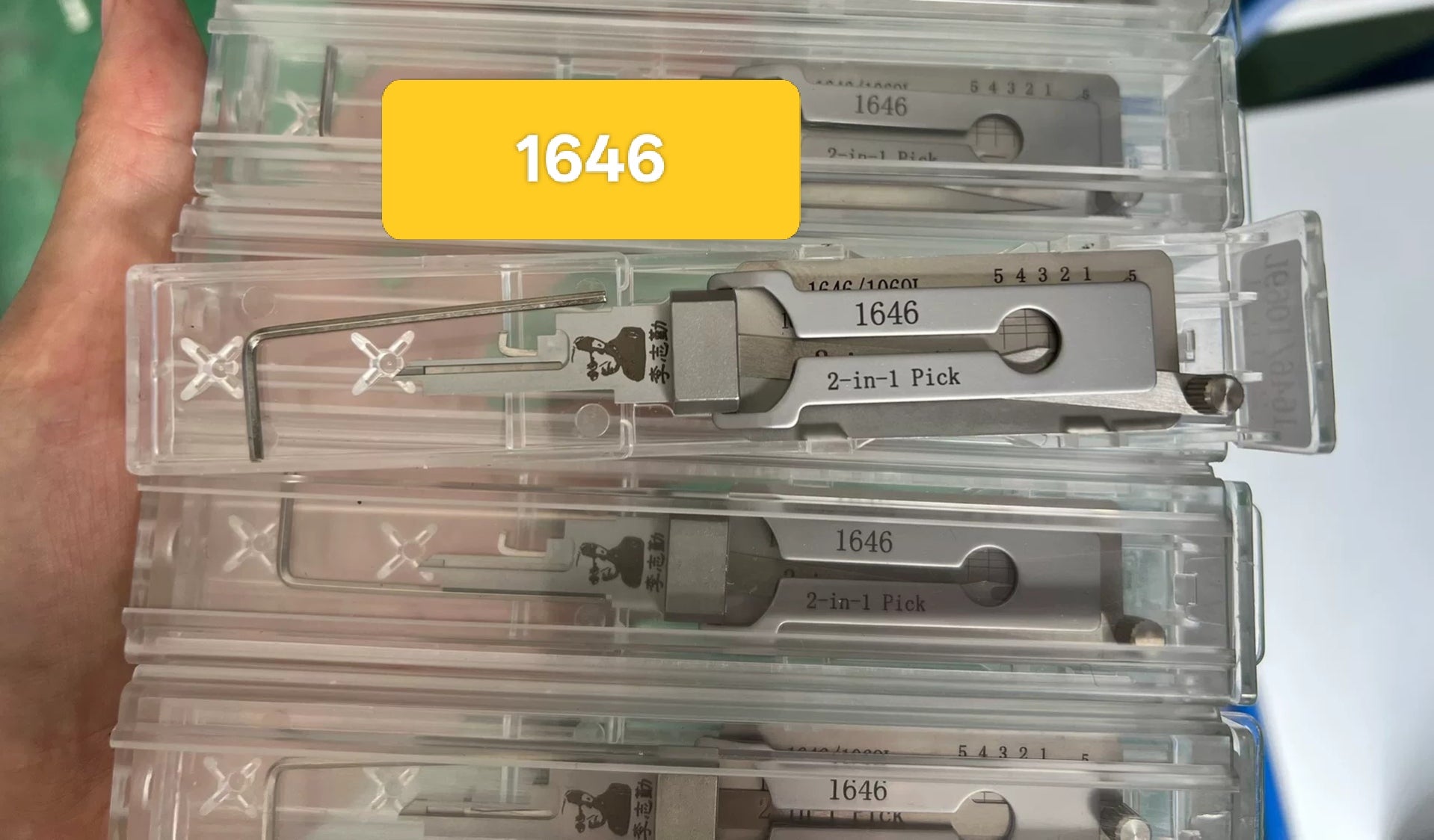 🔥 Lishi 1646 2‑in‑1 Lock Pick & Decoder Tool 🔧 Professional Non‑Destructive Door Locksmith