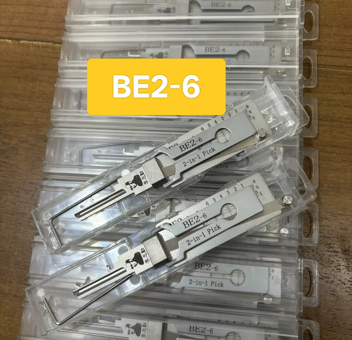 🔥 Lishi BE2‑6 2‑in‑1 Lock Pick & Decoder Tool 🔧 Professional Non‑Destructive Door Locksmith