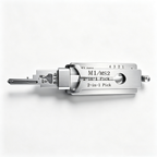 🔥 Lishi M1 MS2 2-in-1 Stainless Steel Lock Pick & Decoder Tool 🔧 Professional Non-Destructive Tool for Civil Locks